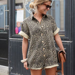 Nikki | Leopard Print Shirt Dress