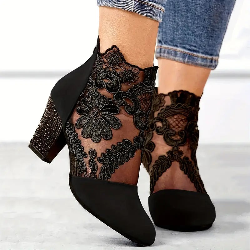 Charlotte | Women's White Heels 3