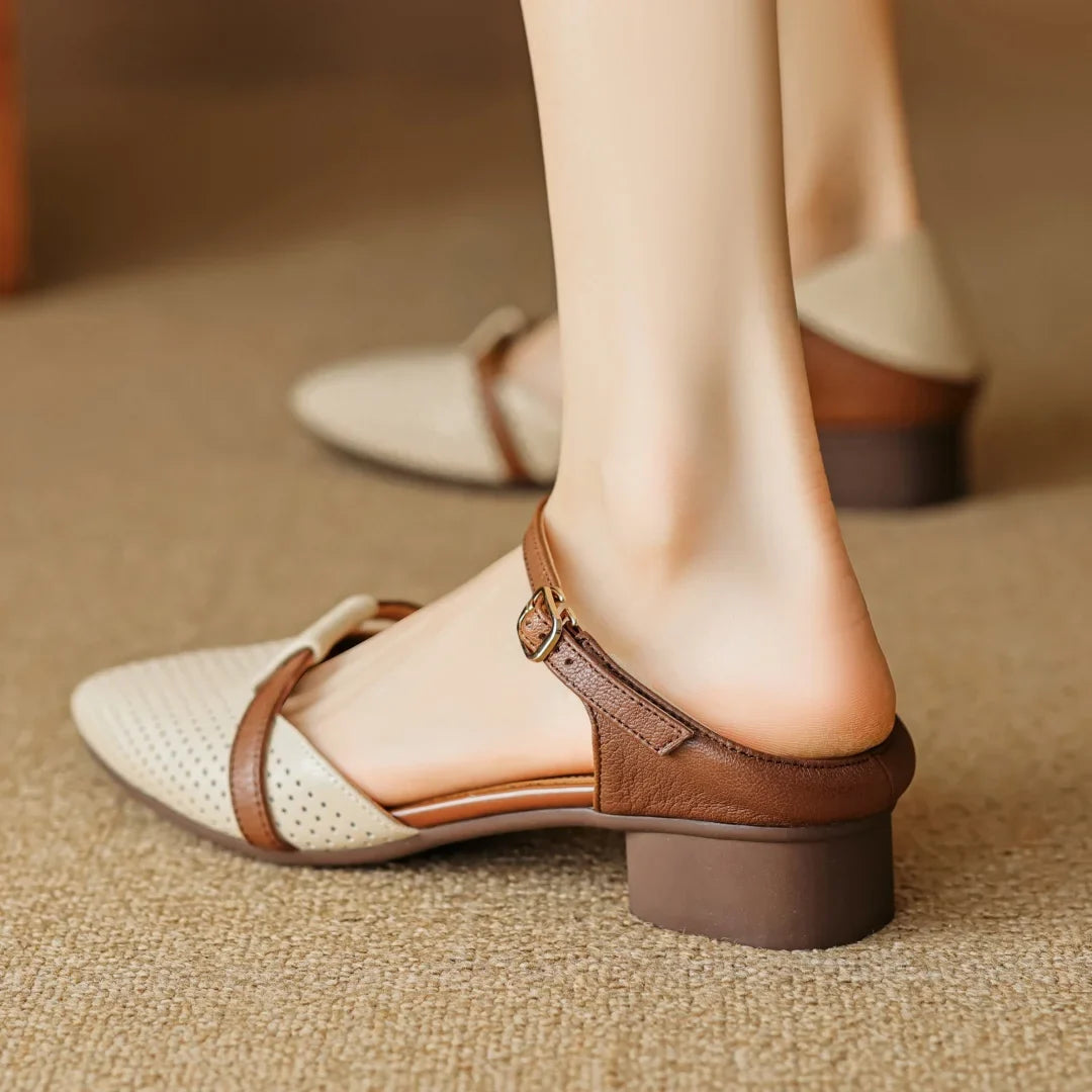 Julion | Black Leather Heels 4
