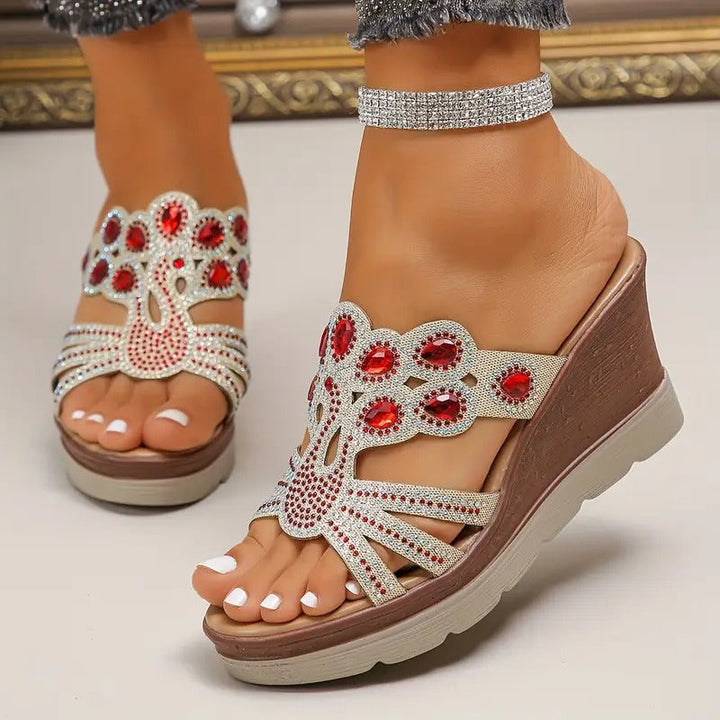 Odell | Women's Rhinestone Sandals 6