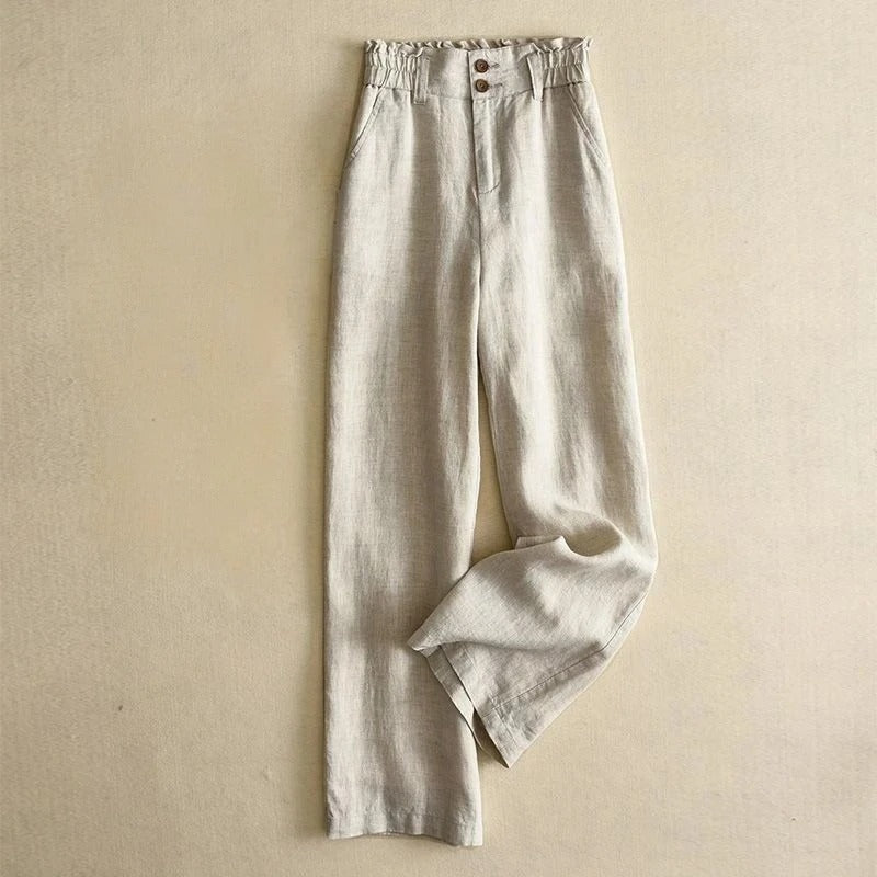 Amara | Women's Wide Leg Linen Trousers 1