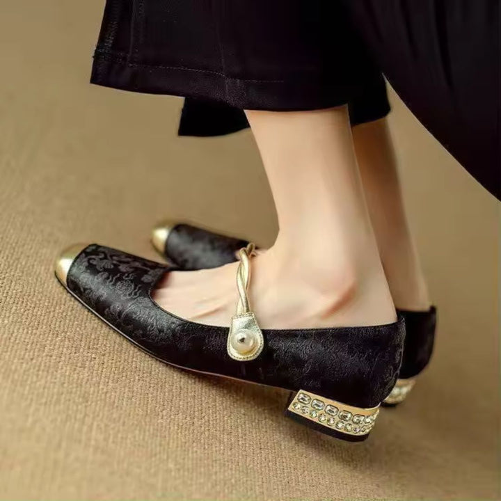 Isabella | Women's Gold Heels 6