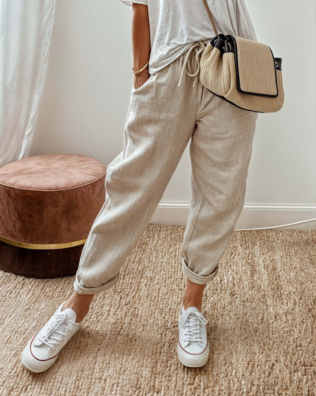 Linen Pants Women - Flowy Wide Leg Design for Ultimate Comfort-1
