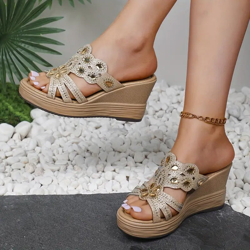 Odell | Women's Rhinestone Sandals 1
