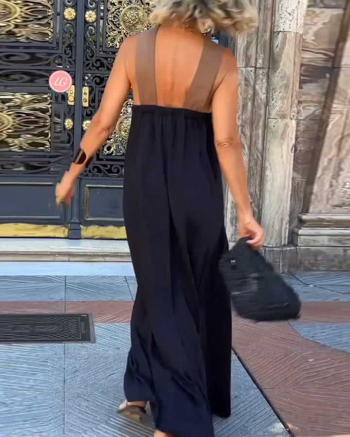 Olive | Women's Elegant Cross Neck Dress 5