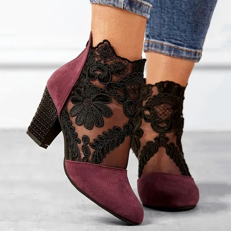 Charlotte | Women's White Heels 1