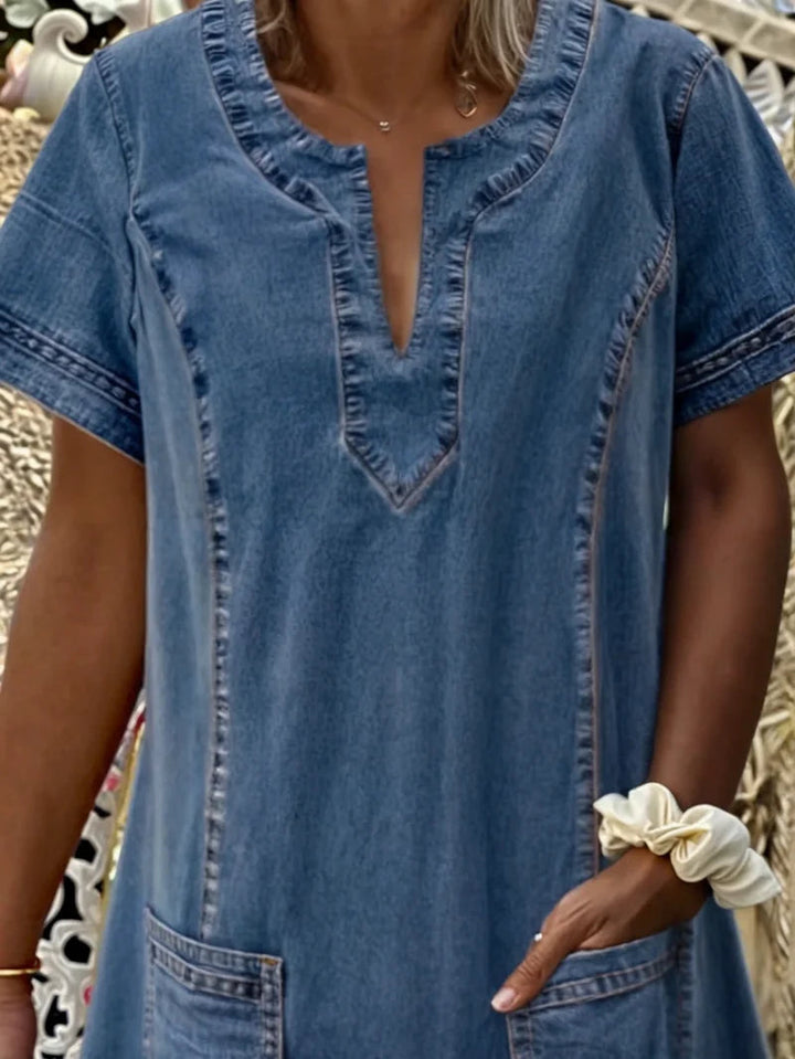Polixeni | Women's Summer Denim Dress 3