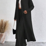 Aimie | Cozy Long Sleeve Top & Wide Leg Trousers Set