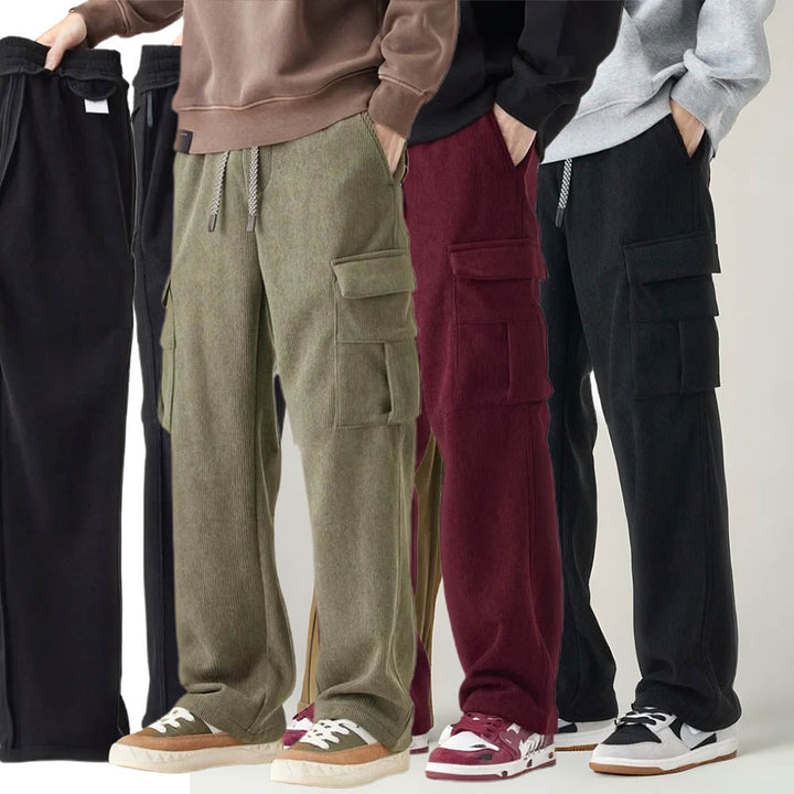 Christopher | Black Cargo Joggers for Women-5