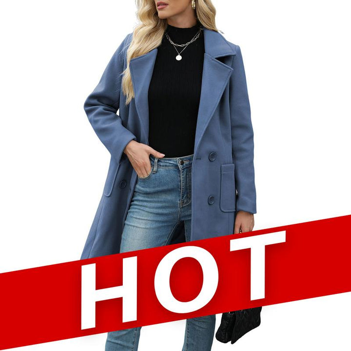 Moore | Casual Wool Blend Warm Coat with Notch Lapel for Winter Wear