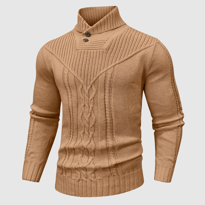 Alessandro | Veneti Tailored Sweater with Stand-Up Collar 2