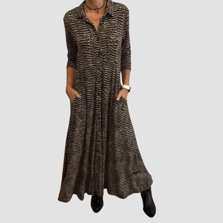 Carinde | Refined Midi Dress with Pockets 1