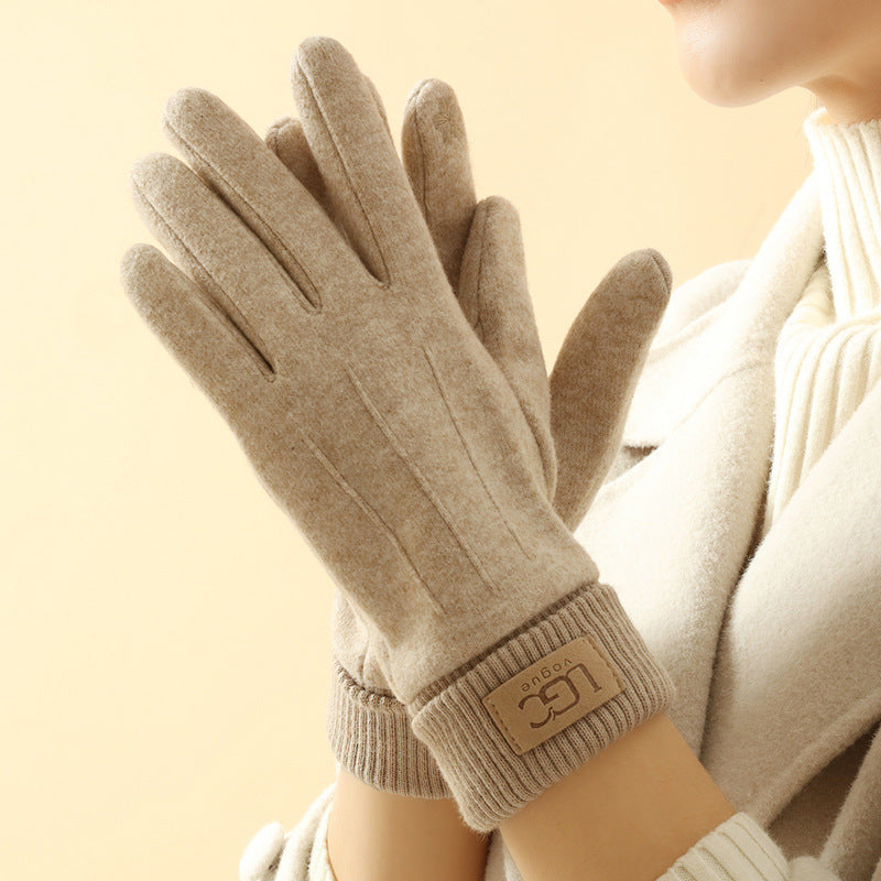 Cashmere-Wool Touchscreen Gloves 1