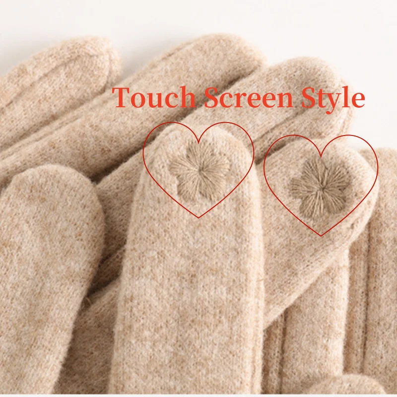 Cashmere-Wool Touchscreen Gloves 2