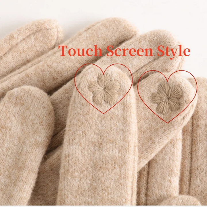 Cashmere-Wool Touchscreen Gloves 2