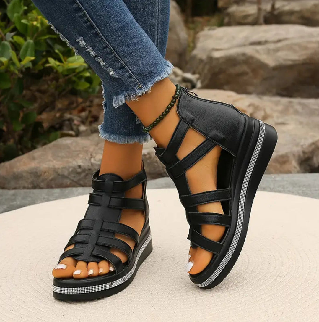Chloe | Elegant Wedge Sandals for Women 3