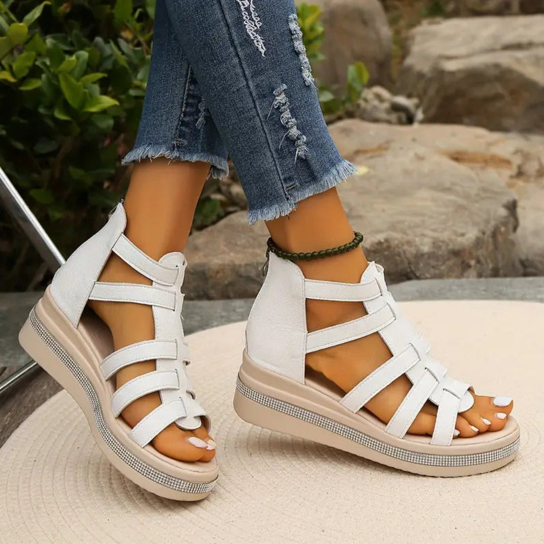 Chloe | Elegant Wedge Sandals for Women 4