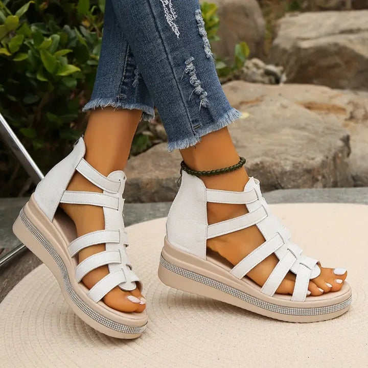 Chloe | Elegant Wedge Sandals for Women 4