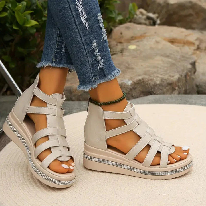 Chloe | Elegant Wedge Sandals for Women 6