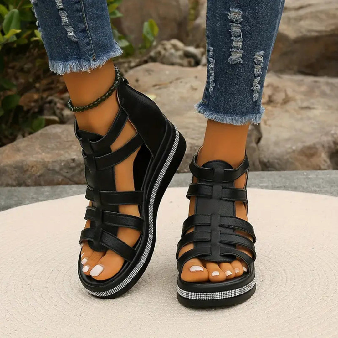 Chloe | Elegant Wedge Sandals for Women 8