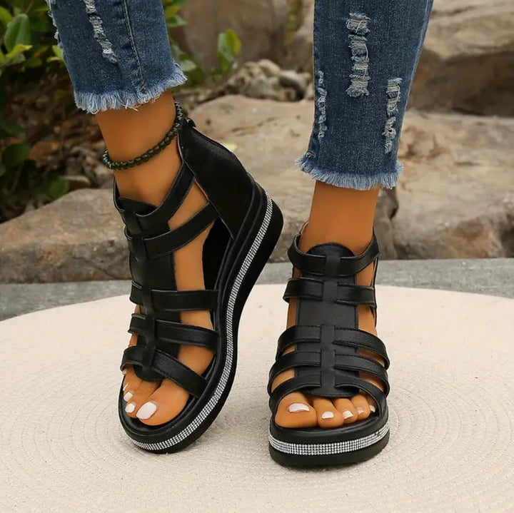 Chloe | Elegant Wedge Sandals for Women 8
