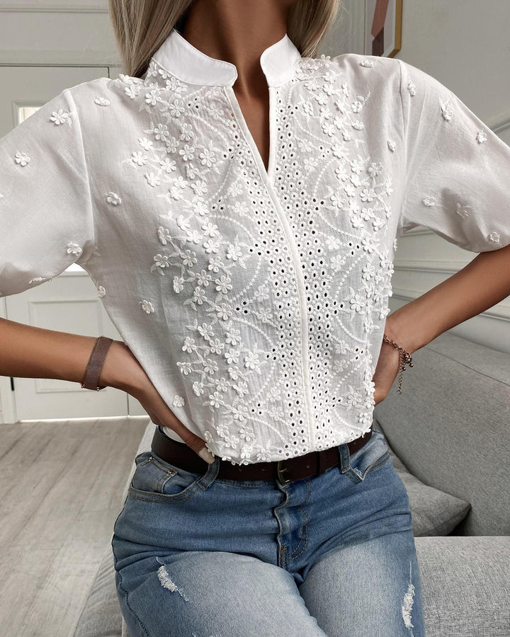 Enid | Women's Embroidered Blouse 0