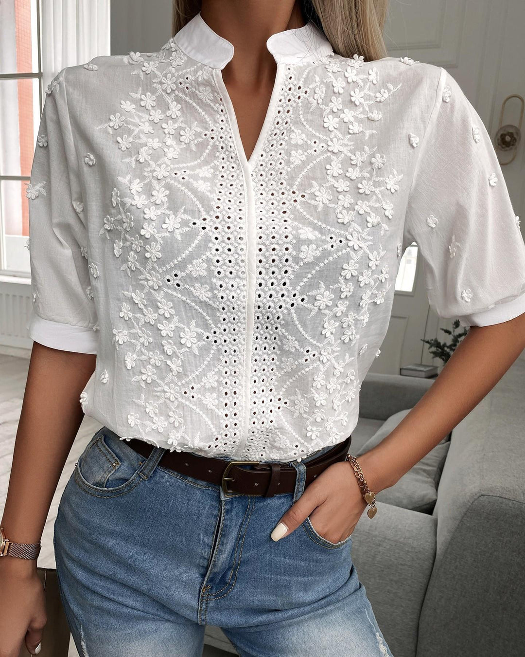 Enid | Women's Embroidered Blouse 1