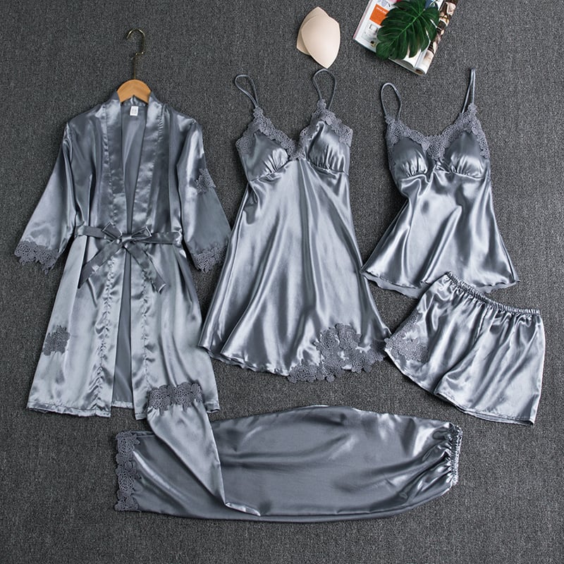 Evelynn | 5-Piece Sexy Nightwear Set