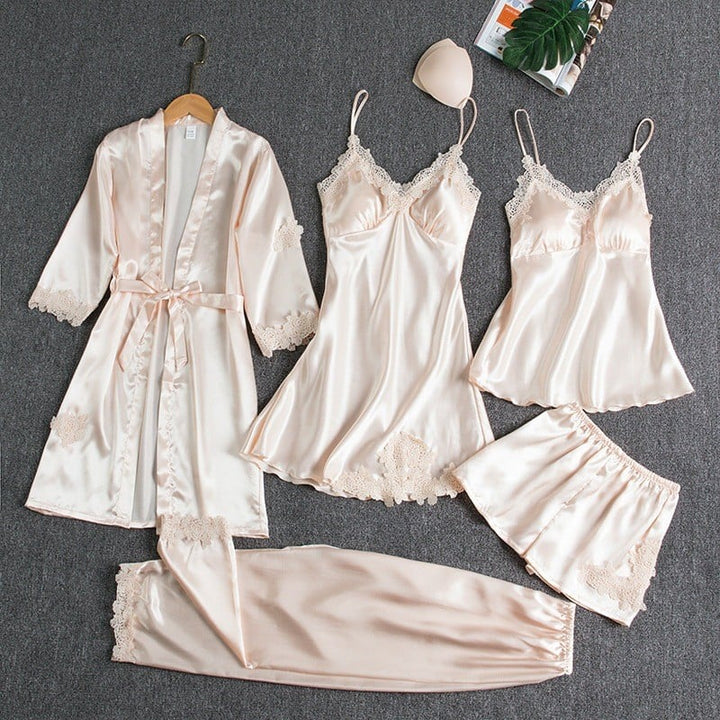 Evelynn | 5-Piece Sexy Nightwear Set