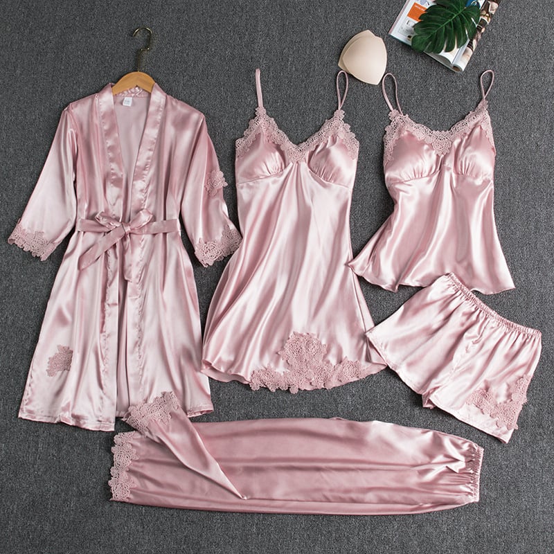 Evelynn | 5-Piece Sexy Nightwear Set