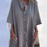 Mika | Boho Summer Shirt Dress