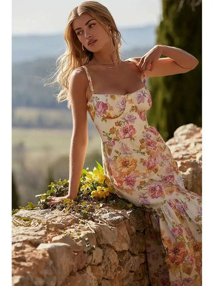 Fleur | Elegant Floral Midi Dress 1