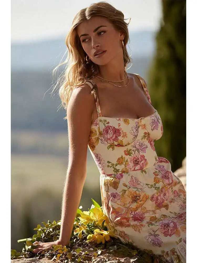 Fleur | Elegant Floral Midi Dress 2