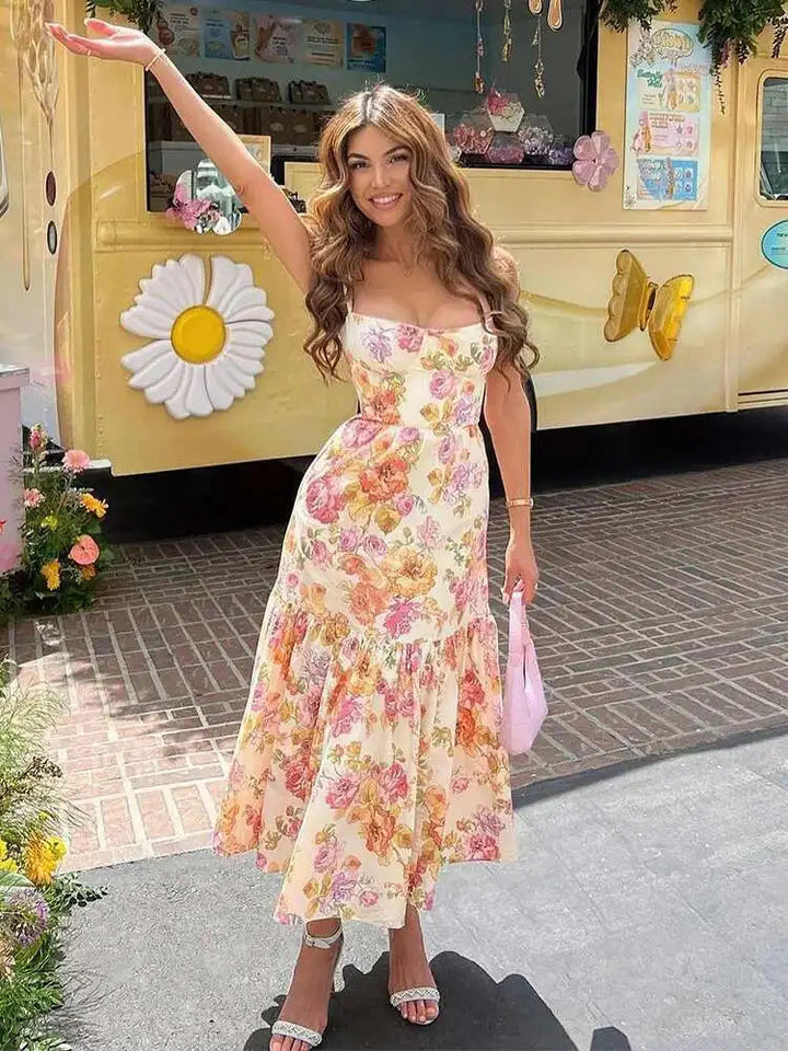 Fleur | Elegant Floral Midi Dress 4