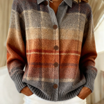 Florish | Checked blouse in warm autumnal hues