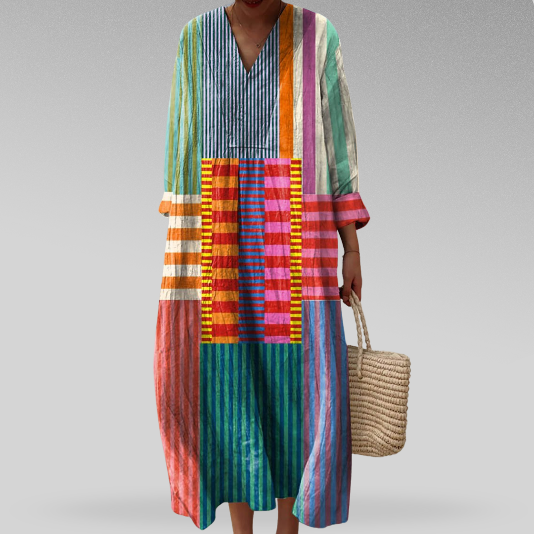 Hasley | Patchwork Maxi Dress