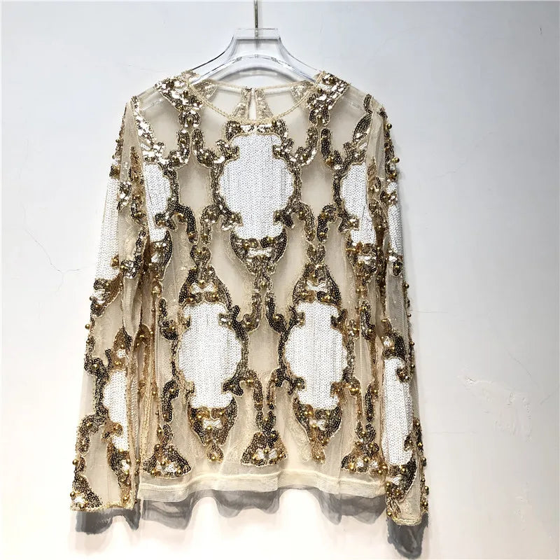 Ava | Women's Sequin Going Out Top 1