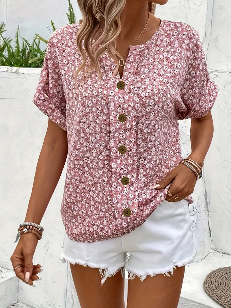Heather | Floral Womens Top 1