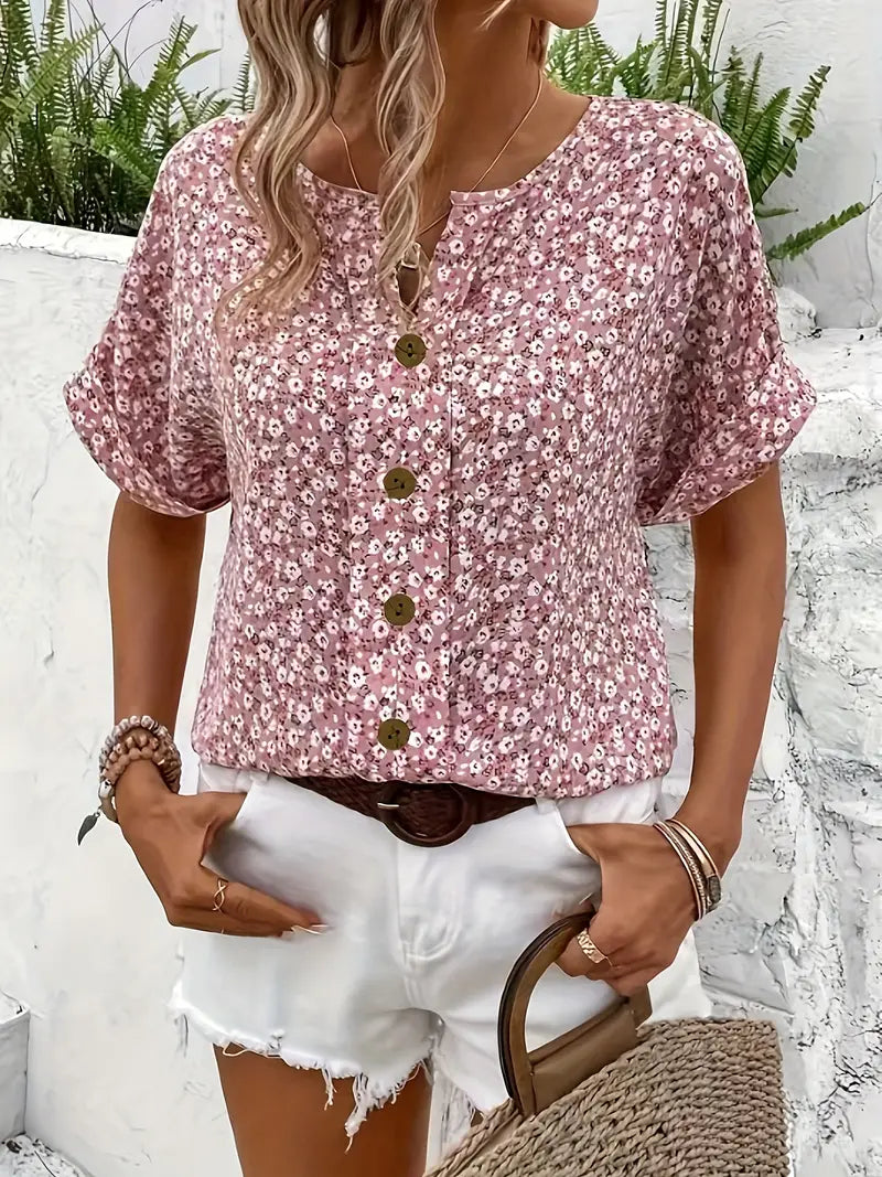 Heather | Floral Womens Top 2
