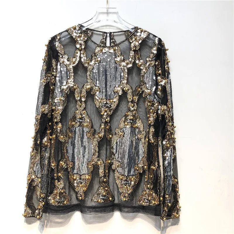 Ava | Women's Sequin Going Out Top 4
