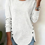 Anica | Irregular Hem Sweatshirt with Raglan Sleeves