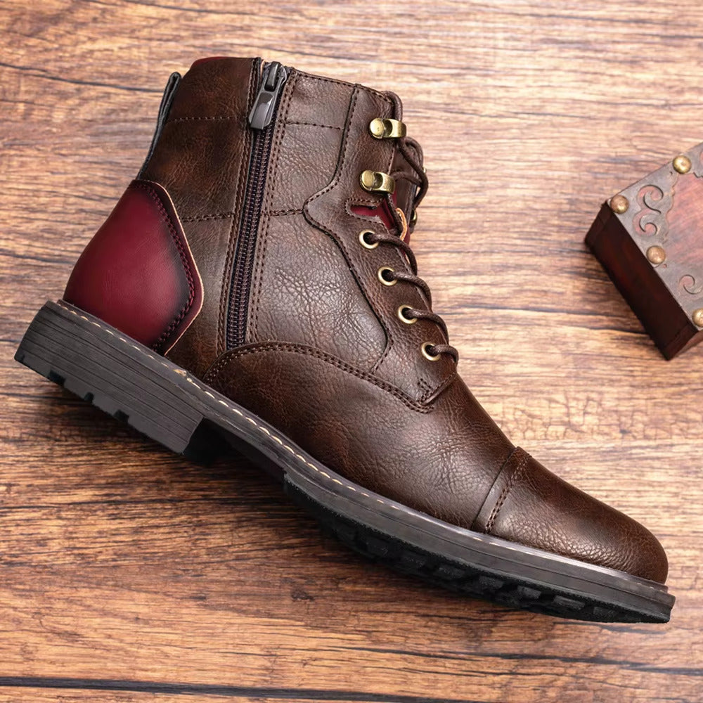 Jonas | Black Leather Boots for Women 2