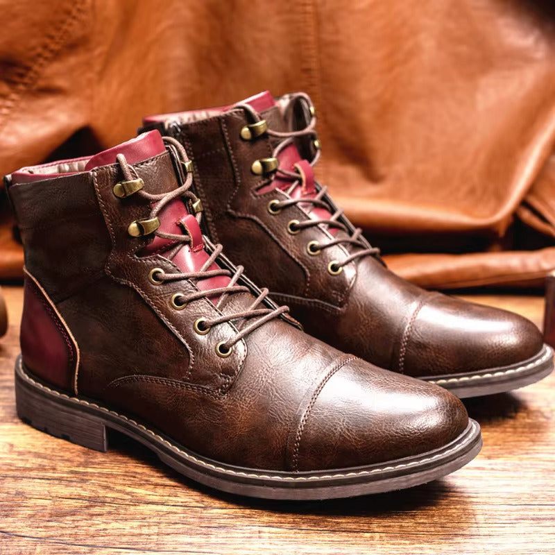 Jonas | Black Leather Boots for Women 3