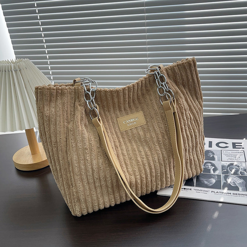 Julia | Stylish Corduroy Tote Bag 2