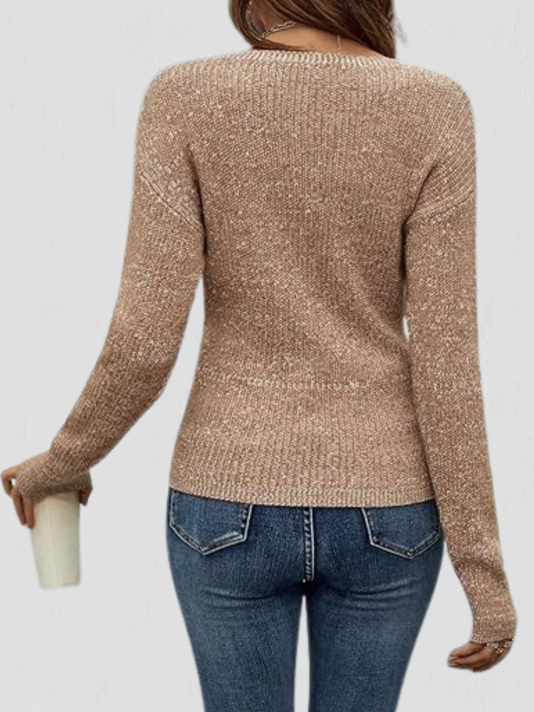 LISETTE SOFT DRAPE V-NECK 1