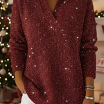 Lamera | Christmas sweater with a sparkling festive accent