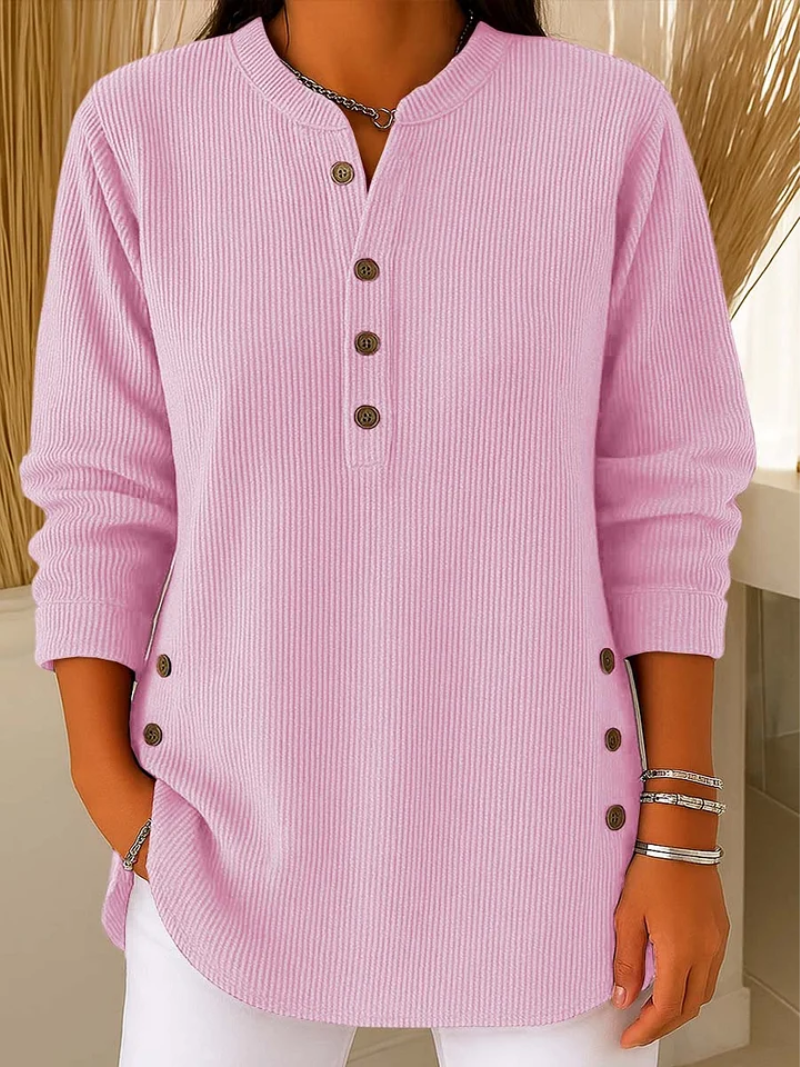 Livia – Sweater with subtle button details 1