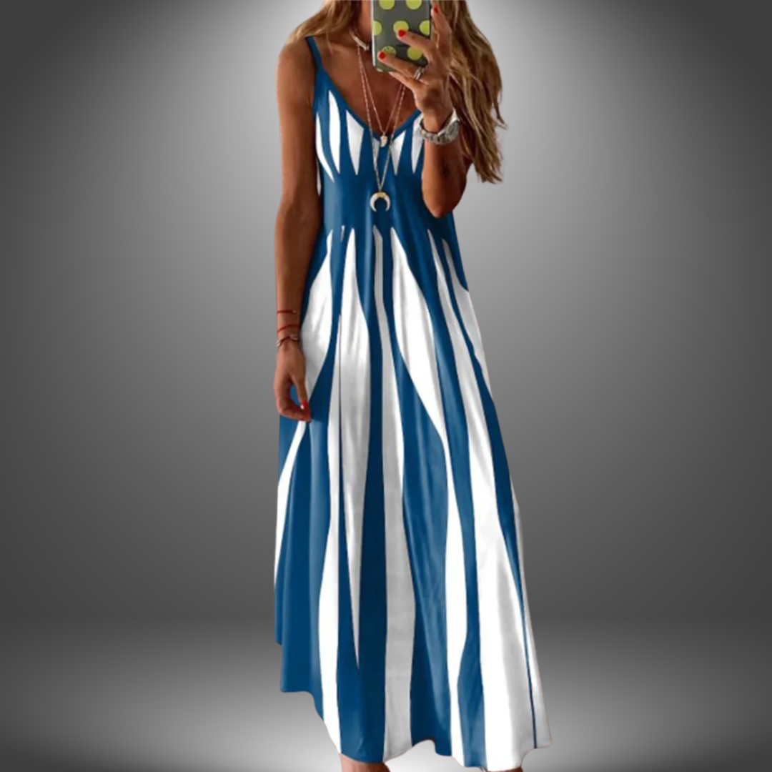 Lynor | Women's Striped Maxi Dress 0