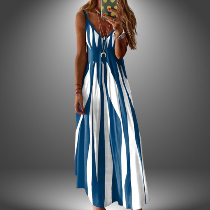 Lynor | Women's Striped Maxi Dress 0
