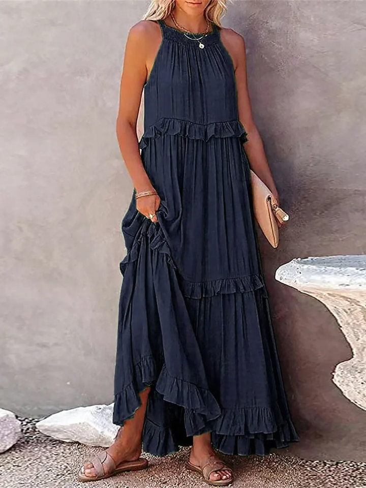 Mabel | Women's White Maxi Dress 13